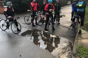 NMV cyclists getting ready to depart for Windsor